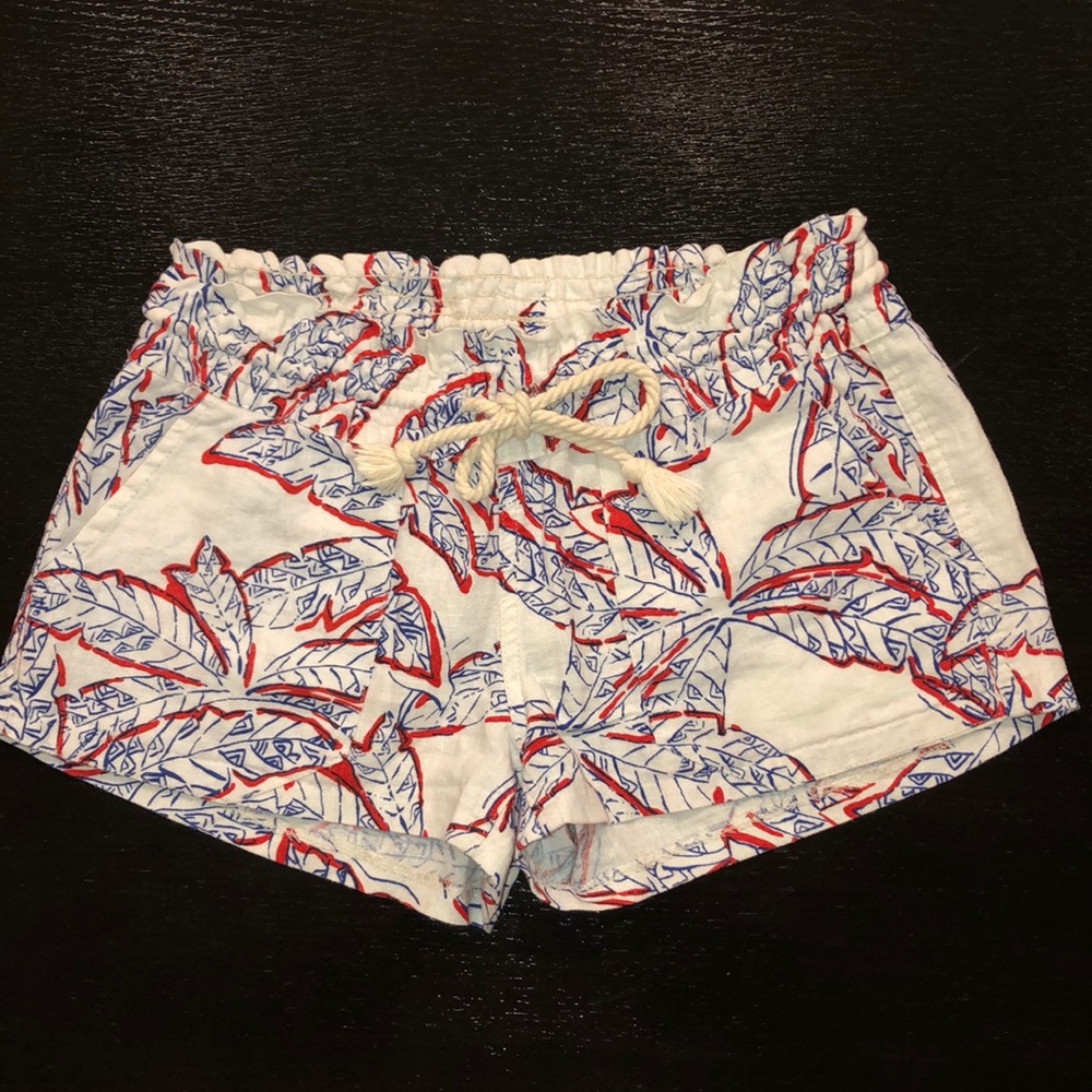 RARE Roxy Oceanside Shorts with Palm Tree Pattern